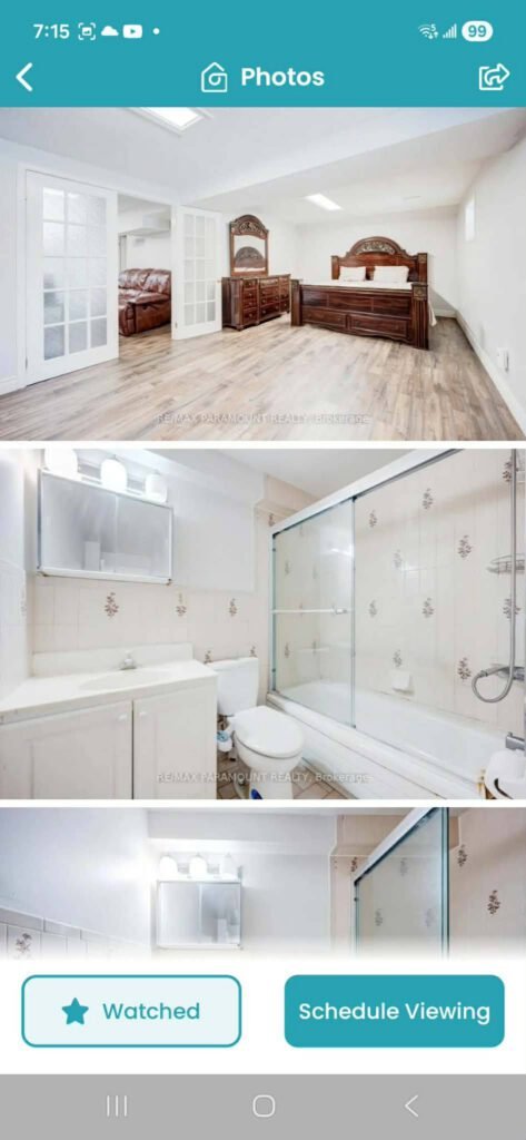 CHO THUÊ 2 PHÒNG BASEMENT 100% MỚI SẠCH ĐẸP - POSTAL CODE L5J2B7