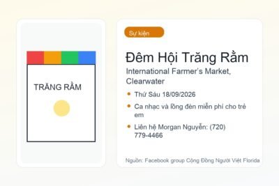 Đêm Hội Trăng Rằm tại International Farmer’s Market