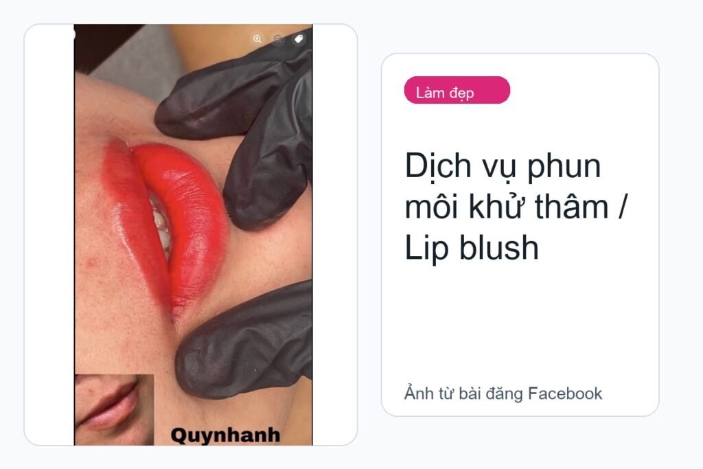 Dịch vụ phun môi khử thâm / Lip blush