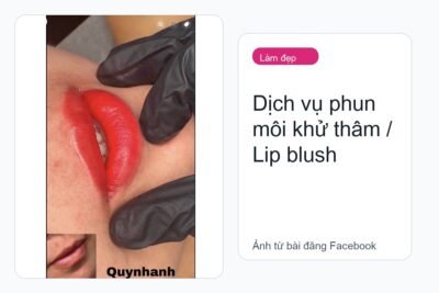 Dịch vụ phun môi khử thâm / Lip blush